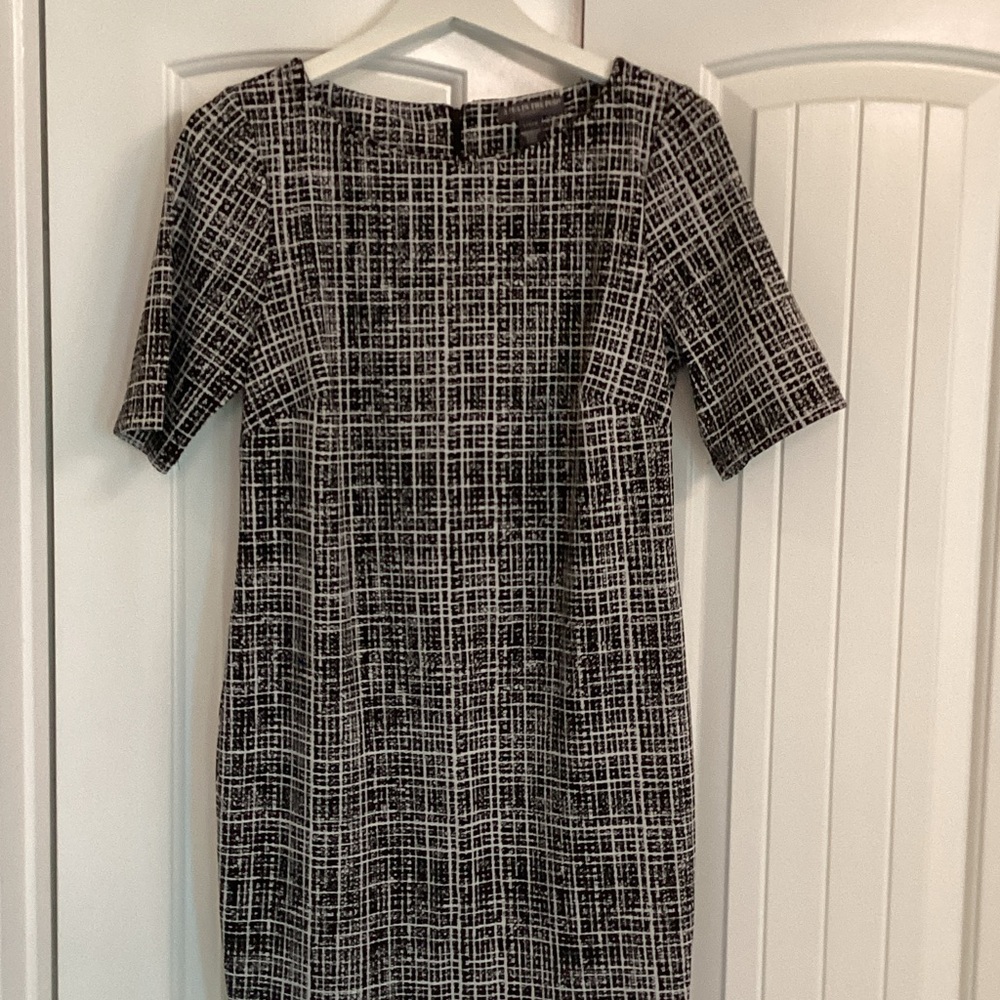 Maternity Black & White Dress